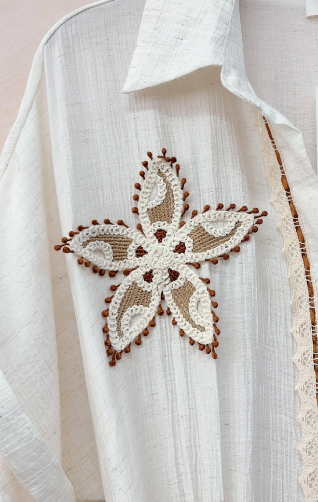 Cotton Embellished Sun Dress