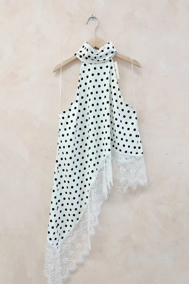 Polka Dot Asymetric Top